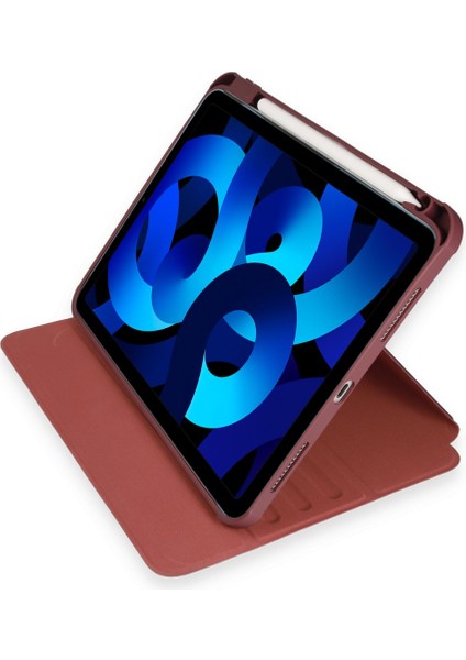 Apple Ipad Pro 12.9" 2021.2022 5. 6 Nesil Kılıf Kalem Bölmeli 360 Dönebilen Kapak