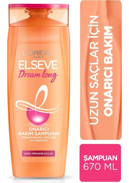 Dream Long Onarıcı Bakım Şampuanı 670 Ml 3'Lü Lı Set modelleri