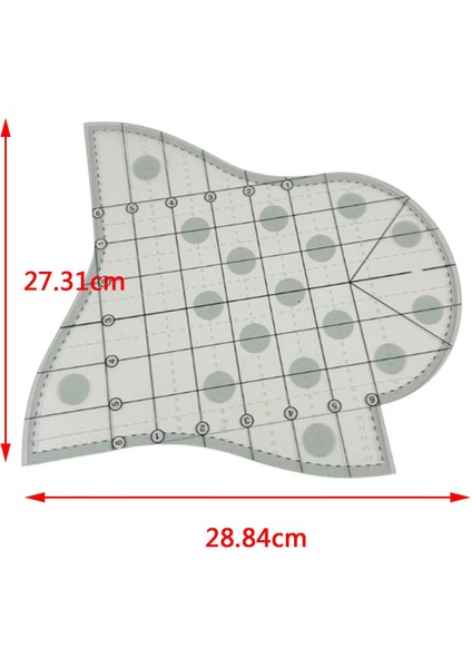 Açık Akrilik Kapitone Şablonu Dıy Patchwork Çizim Dikiş Kesme Cetveli (Yurt Dışından)