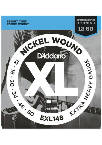 EXL148 Nickel Wound Extra-Heavy Elektro Gitar Teli 012