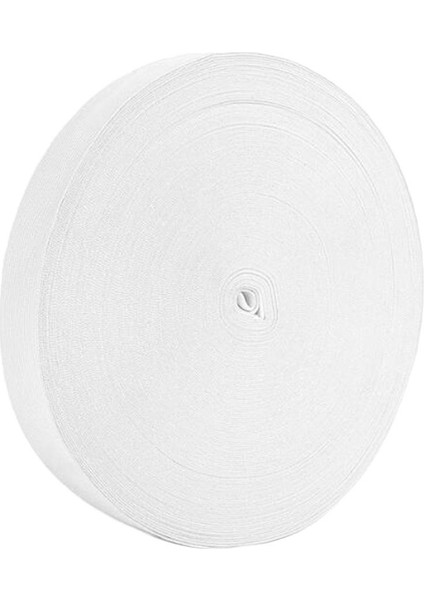 Elbise Pantolonları Için 16M Elastik Streç Kordon Beyaz (Yurt Dışından)