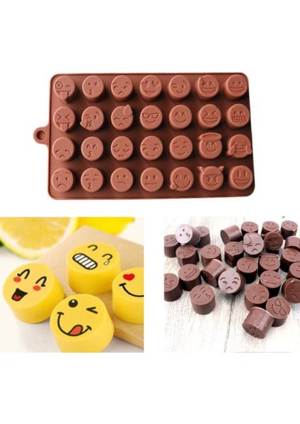 Silikon Çikolata Kalıbı Emojiler