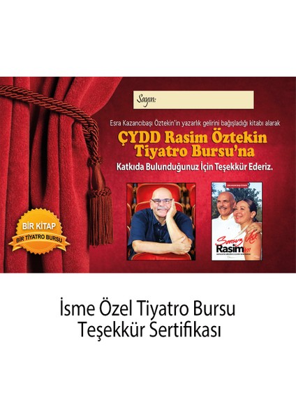 Sonsuz Aşk Rasim'im Kitabı Özel Paketinde