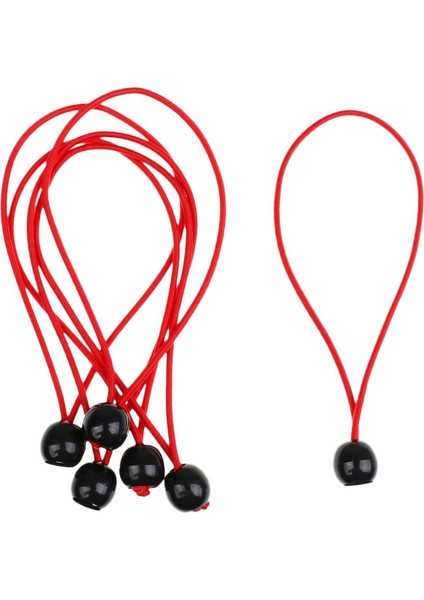 6pcs 15CM Top Bungee Kravat Kanopi Muşamba Streç Kablolar Çadır Aksesuarları Kırmızı