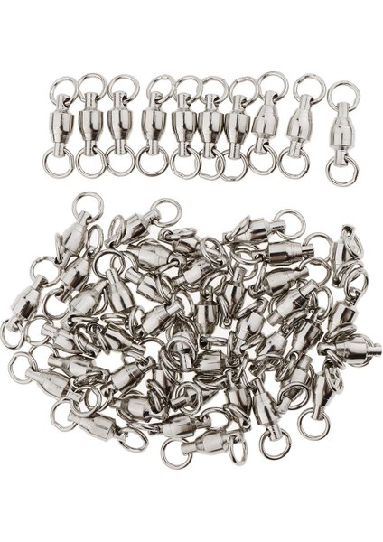 0pcs Top Yatağı Döner Balık Avı Çırpınma Kanca Katı Uçuşlar 5