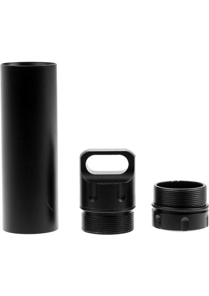 Su Geçirmez Alüminyum Kutu Kasası Şişe Kapsül Kabı Siyah modelleri