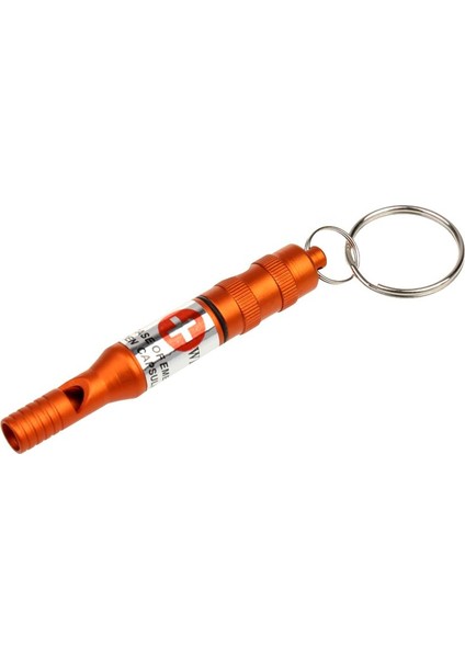 Mini 3 "uzun Hayatta Kalma Düdük Anahtarlık Anahtarlama Kampı Seyahat Sırt Çantası Turuncu