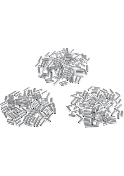 100PCS Tek Alüminyum Balıkçılık Kolları Tüp Tel Lideri Kollu 1.5mm fırsatları