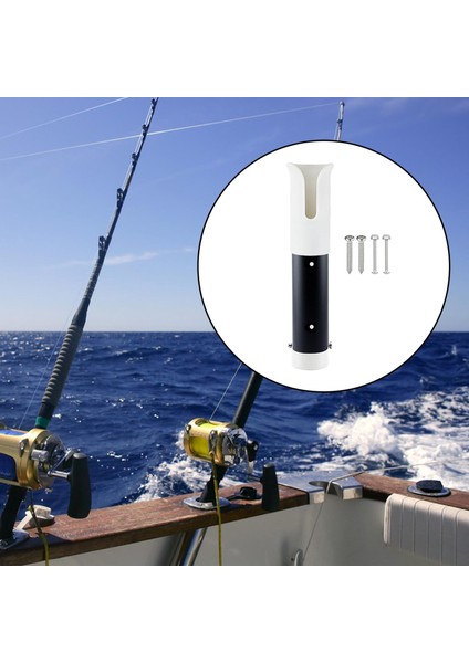 Tekne Fishing Rod Tutucu Pole Tüp Depolama Tutucu Montaj Braket Tekne Dişli Beyaz Siyah indirimleri