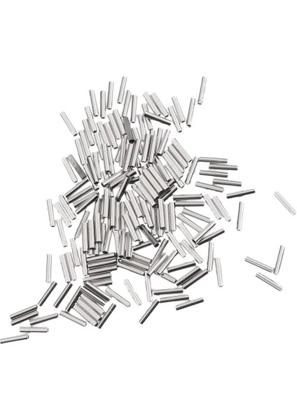 200PCS Tek Pirinç Balıkçı Bakır Tüpü Tel Lider Kolları 1mm-2.4mm modelleri