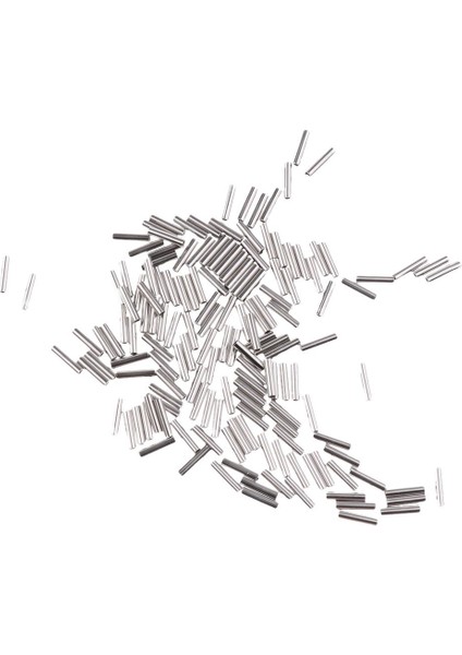 200PCS Tek Pirinç Balıkçı Bakır Tüpü Tel Lider Kolları 1mm-2.4mm indirimleri