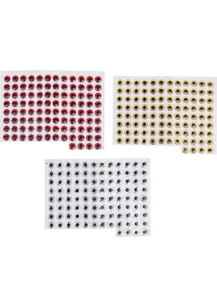 300PCS 8mm 3D Holografik Gözler Diy Sinek Bağlama Jigs El Sanatları(Yurt Dışından)