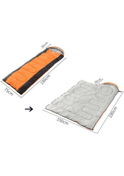 Çocuklar Için Ferah Uyku Tulumu, Gençler ve Yetişkinler Taşınabilir Yürüyüş, Sırt Çantasıyla Mavi 1kg Sağ Zip