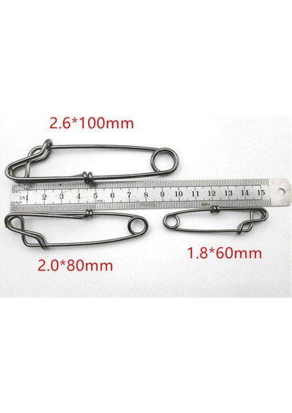 10 Adet Tainless Teel Uzun Çizgiler Balıkçılık Veya Hark S Için Uzun Çizgi Klipler