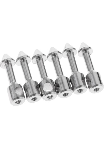 6pcs Balıkçılık Aracı Bantları Paslanmaz Çelik Montaj Parça Aksesuarları Ekler