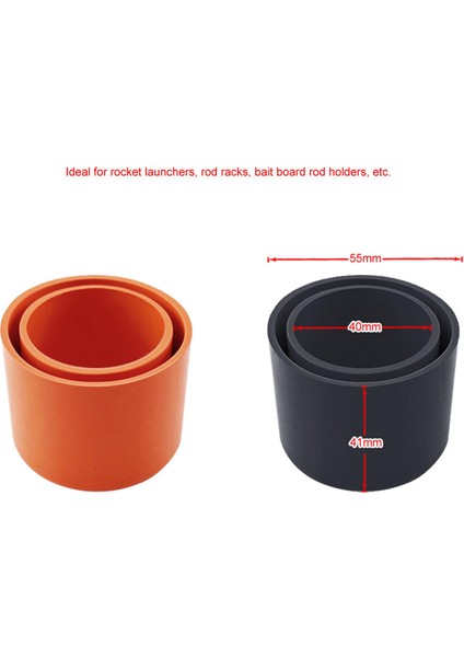 Kauçuk Balıkçı Çubuk Dinlenme Takımı 1.5mm Duvar 2in Turuncu fiyatları