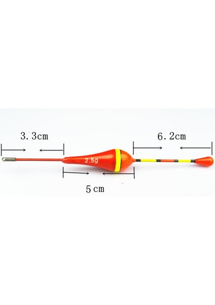 2.5g Balıkçı Paulownia Şamandıra Bobbers Sazan Kaba Balıkçılık Kırmızı modelleri