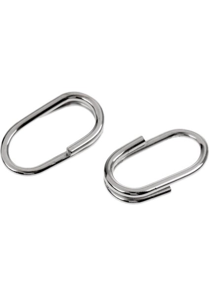 50PCS Paslanmaz Çelik Bölünmüş Halkalar Balıkçılık Konektörleri 2# fırsatları