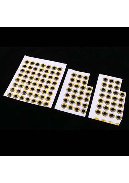 100PCS 3D Holografik Cazibe Gözleri Sinek Bağlama Cazibesi El Sanatları Balıkçılık Diy Zanaat 12MM fırsatları