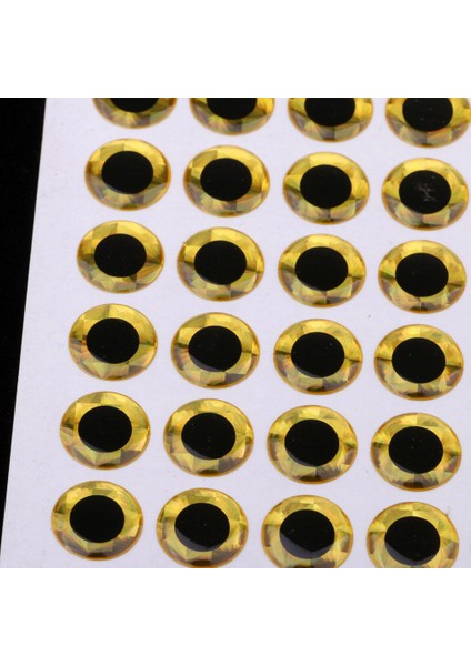 100PCS 3D Holografik Cazibe Gözleri Sinek Bağlama Cazibesi El Sanatları Balıkçılık Diy Zanaat 12MM indirimleri