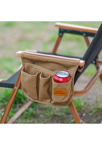 Kamp Atıştırmalıkları Için Koltuk Yan Kol Odası Organizatörü Cep Telefonu Haki fiyatları