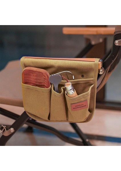 Kamp Atıştırmalıkları Için Koltuk Yan Kol Odası Organizatörü Cep Telefonu Haki modelleri