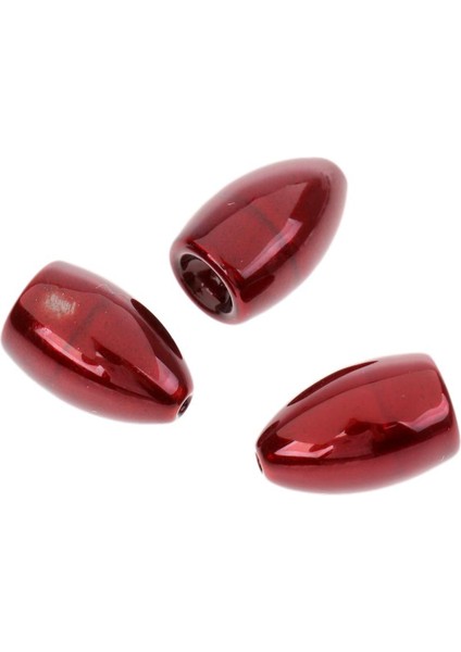 Tungsten Platin Solucanı/çevirme Ağırlıkları Bas Balıkçılık Platin Eksiz 10.6g 3pcs Kırmızı modelleri