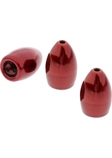 Tungsten Platin Solucanı/çevirme Ağırlıkları Bas Balıkçılık Platin Eksiz 10.6g 3pcs Kırmızı fırsatları