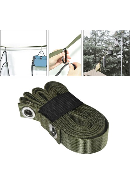 350CM Kamp Koruyucu Kanopi Koropisi Açık Kamp Aksesuarları Askısı Yeşil fırsatları