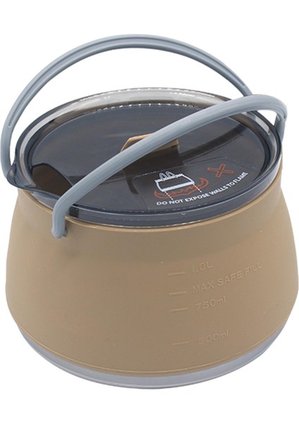 Katlanır Tencere Yemek Kase Su Su Isıtıcısı Pişirme Haki