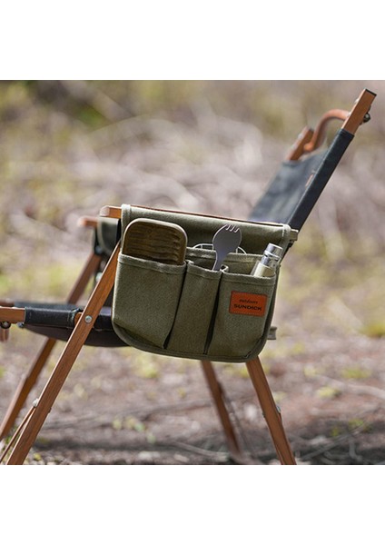 Kamp Atıştırmalıkları Için Koltuk Yan Kol Ovası Organizatörü Cep Telefonu Yeşil fiyatları