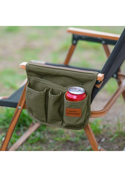 Kamp Atıştırmalıkları Için Koltuk Yan Kol Ovası Organizatörü Cep Telefonu Yeşil modelleri