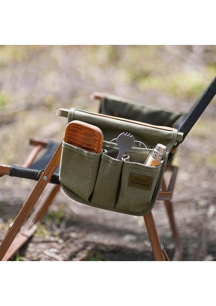 Kamp Atıştırmalıkları Için Koltuk Yan Kol Ovası Organizatörü Cep Telefonu Yeşil indirimleri