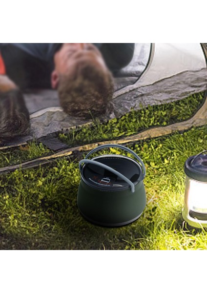 Katlanabilir Pişirme Tencere Yürüyüşü Kaynar Su Su Isıtıcısı Kazan Çay Pot Malzemeleri Yeşil fırsatları