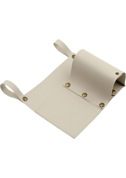 Dovewill Sofa Koltuk Organizatörü Telefon Tutucu Depolama Çantası Dinlenme Çantası Tote Caddy Beyaz