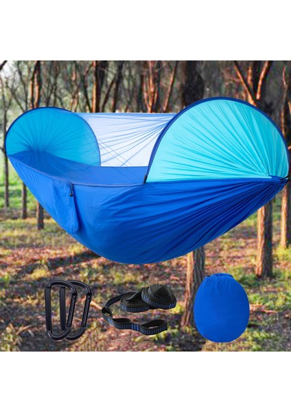 Net Tek Asılı Uyku Yatağı Hafif Mavi ile Kamp Hamak fırsatları