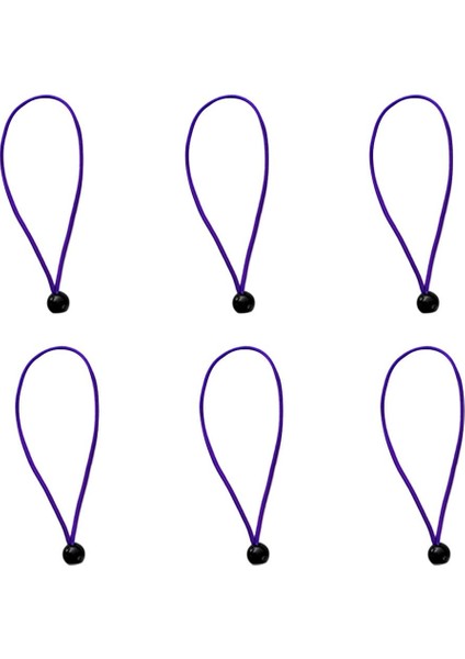 6pcs 15CM Güçlü Dayanıklı Top Bungee Kablosu Muşamba Kanopi Bağları Elastik Kayışlar