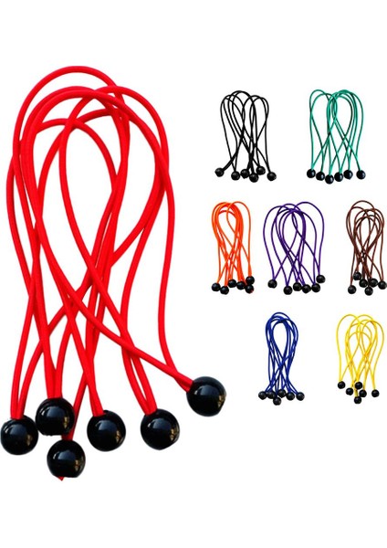 6pcs 15CM Güçlü Dayanıklı Top Bungee Kablosu Muşamba Kanopi Bağları Elastik Kayışlar Yeşil indirimleri