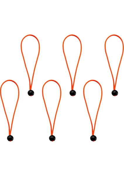 6 Adet 15 cm Ağır Hizmet Tipi Top Bungee Kordon Bağ Aşağı Kordon Kanopi Kayışları Turuncu indirimleri