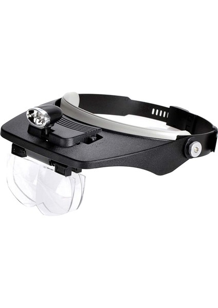 Kafa Bant W/ LED Lamba Kulaklık Büyütme Gözlükleri Visor Handfree