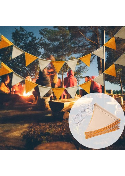 Kamp Pennant Banner Üçgen Bayraklar El Sanatları Parti Festivali Yıldönümü Dekoru fiyatları