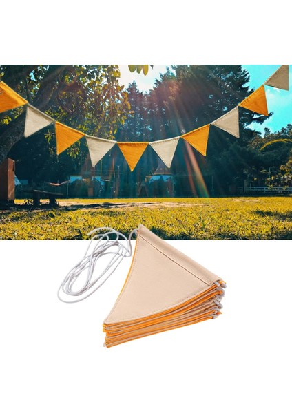 Kamp Pennant Banner Üçgen Bayraklar El Sanatları Parti Festivali Yıldönümü Dekoru fırsatları