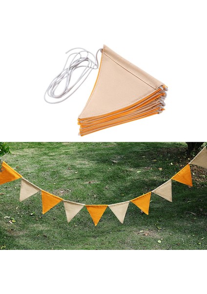 Kamp Pennant Banner Üçgen Bayraklar El Sanatları Parti Festivali Yıldönümü Dekoru indirimleri