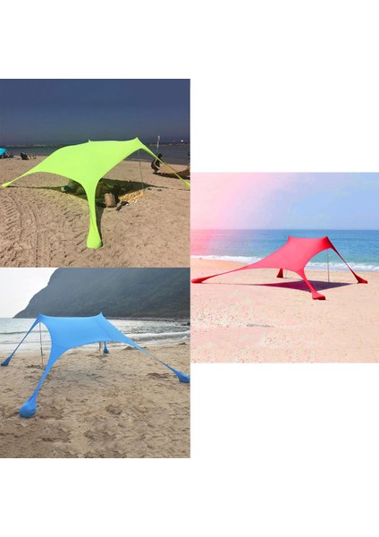 Plaj Çadır Muşamba Portatif Gölgelik Güneşlik ile Kum Torbası Rapidler Kırmızı modelleri