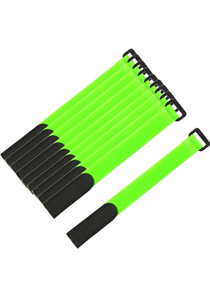 10X Olta Çubuk Kemerleri Bağlar Esnek Çıkartma Çubuk Kayışları Tutucular Açık Yeşil 20X2CM(Yurt Dışından)