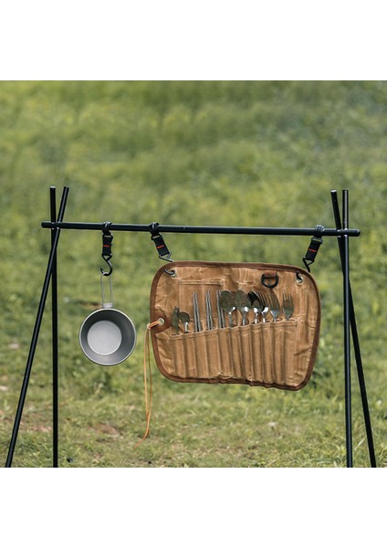 Piknik Açık Home Için Taşınabilir Kamp Esansil Torbası Organizatör Sofra Takımı fiyatları