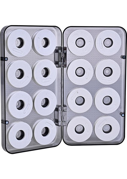 Balıkçılık Kutusu Sarma Tahtası Köpük Makaraları Dayanıklı 16PCS Köpük Makara Hediyesi