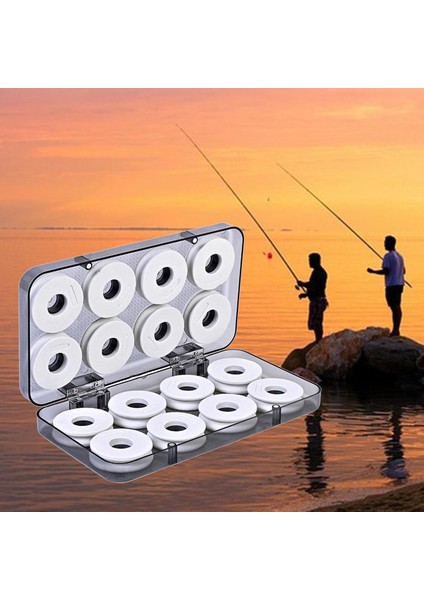 Balıkçılık Kutusu Sarma Tahtası Köpük Makaraları Dayanıklı 16PCS Köpük Makara Hediyesi modelleri