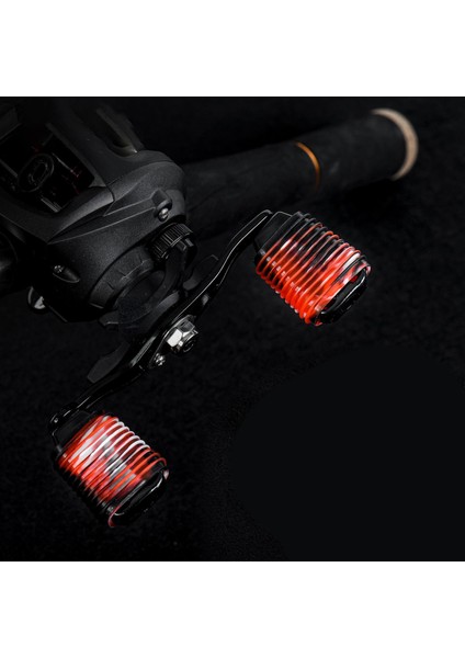 Silikon Balık Tutma Makarası Tutamağı Kavrama Kolu Kaymaz Tekerlek Düğmesi Kırmızı Döküm Için Kapaklar fırsatları