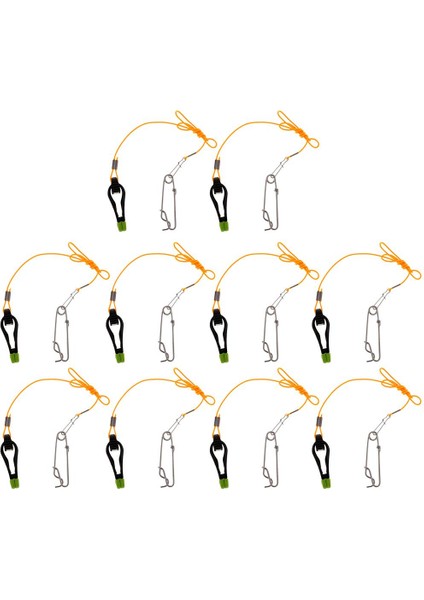 10 Adet Güç Kavrama Sürümü Klips Planer Tahta Tekne Kıyafeti ve Longline Snap (Yurt Dışından)